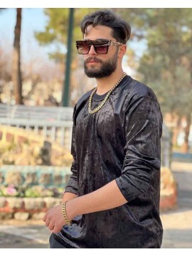 تک پوش خفن مخمل طلاکوب کد 776
